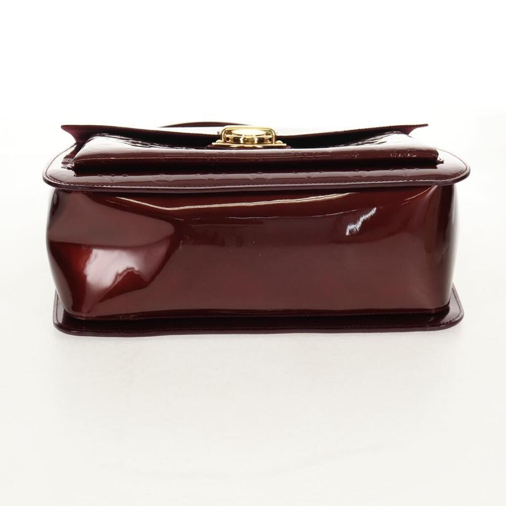 LOUIS VUITTON Monogram Vernis Romaine Hand Bag Rouge Favist M91393 Auth 151670AV - Picture 5 of 16